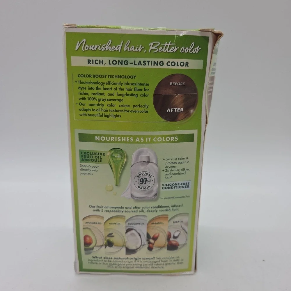 Lot Of 5 Garnier Hair Color Nutrisse Coloring Creme Hair Color #63 Light Brown